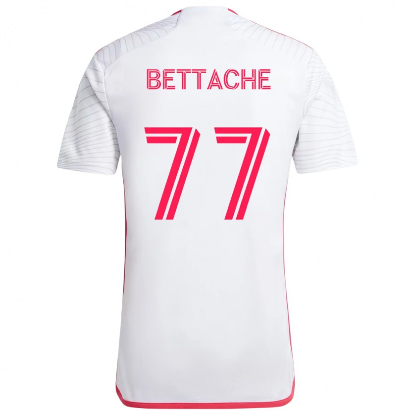 Danxen Mænd Faysal Bettache #77 Magenta Hvid Udebane Spillertrøjer 2025/26 Trøje T-Shirt