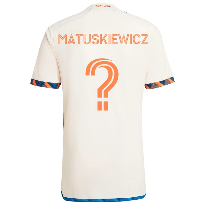Danxen Mænd Lincoln Matuskiewicz #0 Mørkeblå Orange Udebane Spillertrøjer 2025/26 Trøje T-Shirt