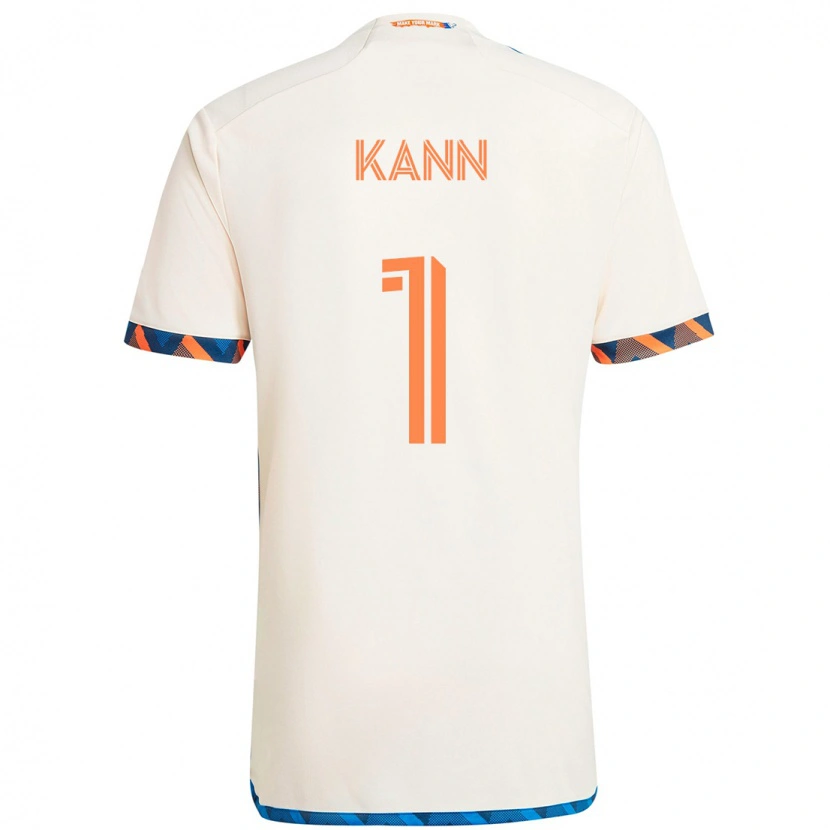 Danxen Mænd Alec Kann #1 Mørkeblå Orange Udebane Spillertrøjer 2025/26 Trøje T-Shirt