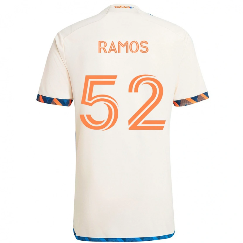 Danxen Mænd Yair Ramos #52 Mørkeblå Orange Udebane Spillertrøjer 2025/26 Trøje T-Shirt