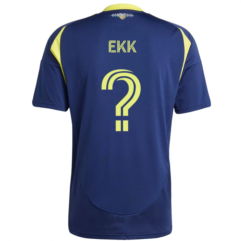 Danxen Mænd Maximus Ekk #0 Gul Marineblå Udebane Spillertrøjer 2025/26 Trøje T-Shirt