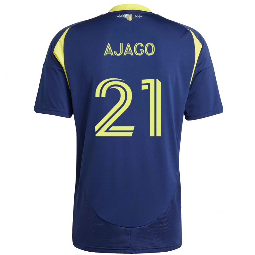 Danxen Mænd Forster Ajago #21 Gul Marineblå Udebane Spillertrøjer 2025/26 Trøje T-Shirt