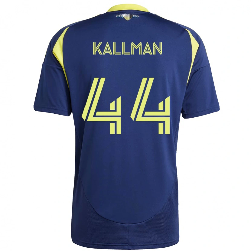 Danxen Mænd Brent Kallman #44 Gul Marineblå Udebane Spillertrøjer 2025/26 Trøje T-Shirt