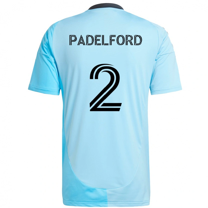Danxen Mænd Devin Padelford #2 Sort Blå Udebane Spillertrøjer 2025/26 Trøje T-Shirt