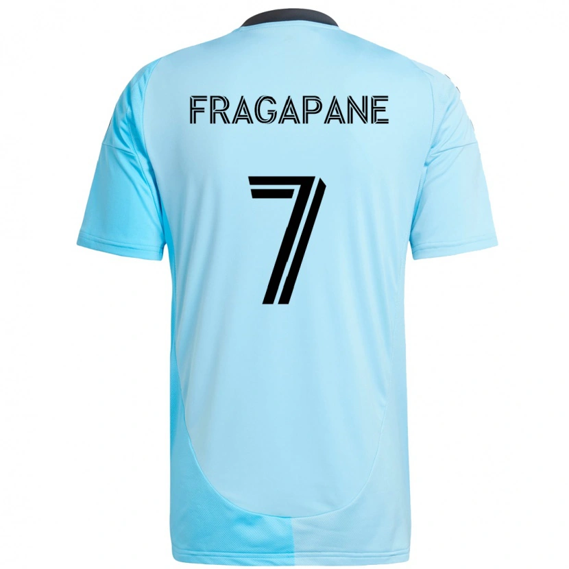 Danxen Mænd Franco Fragapane #7 Sort Blå Udebane Spillertrøjer 2025/26 Trøje T-Shirt