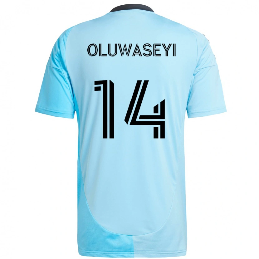 Danxen Mænd Tani Oluwaseyi #14 Sort Blå Udebane Spillertrøjer 2025/26 Trøje T-Shirt