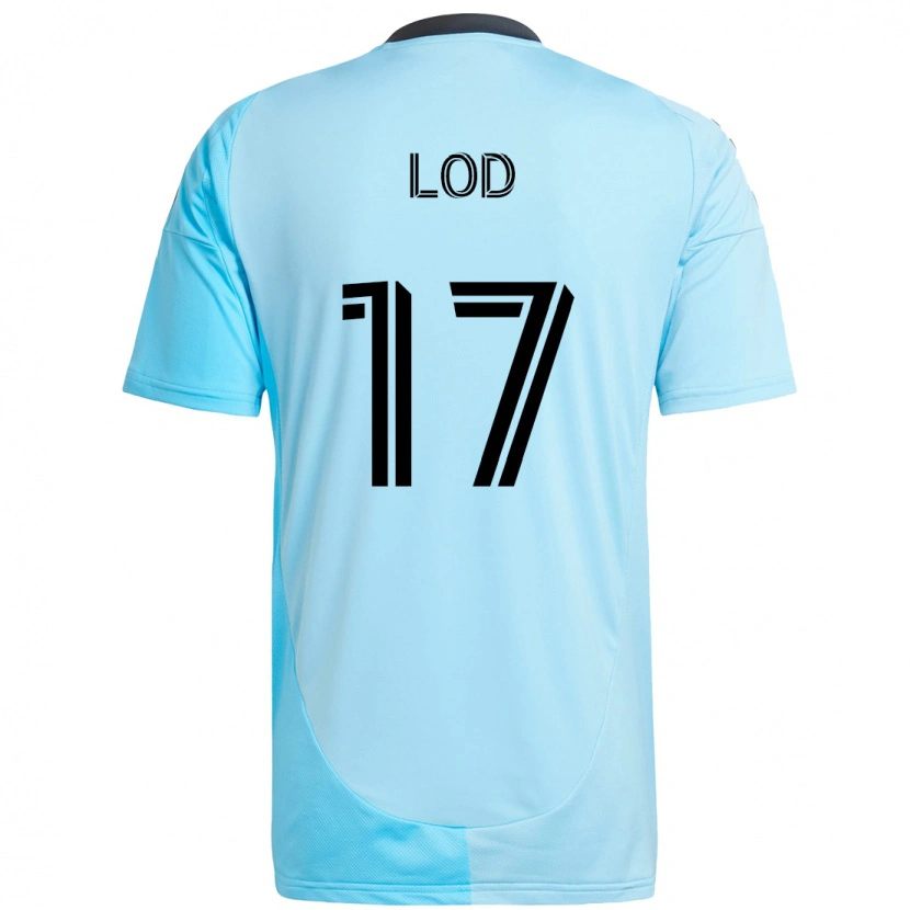 Danxen Mænd Robin Lod #17 Sort Blå Udebane Spillertrøjer 2025/26 Trøje T-Shirt