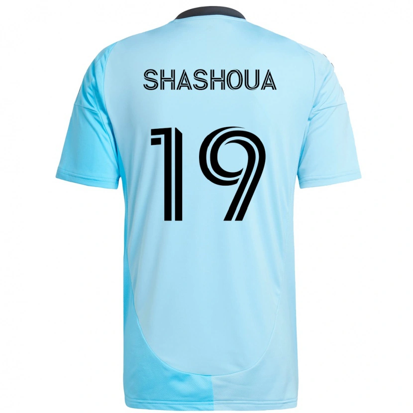 Danxen Mænd Sam Shashoua #19 Sort Blå Udebane Spillertrøjer 2025/26 Trøje T-Shirt