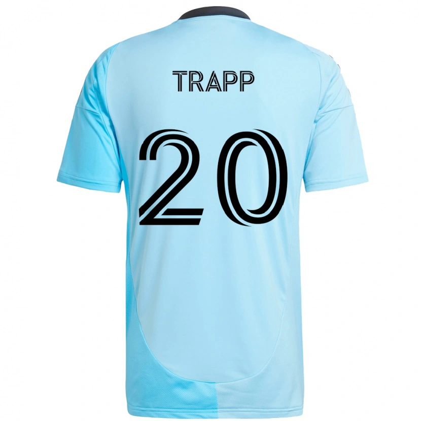 Danxen Mænd Wil Trapp #20 Himmelblå Udebane Spillertrøjer 2025/26 Trøje T-Shirt