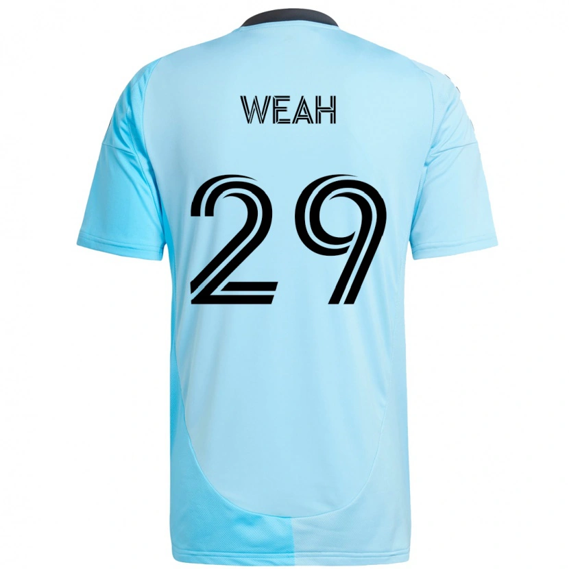 Danxen Mænd Patrick Weah #29 Sort Blå Udebane Spillertrøjer 2025/26 Trøje T-Shirt