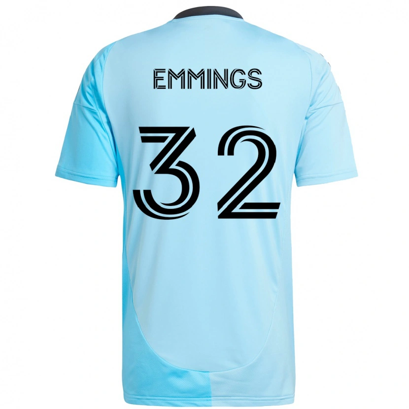 Danxen Mænd Fred Emmings #32 Sort Blå Udebane Spillertrøjer 2025/26 Trøje T-Shirt