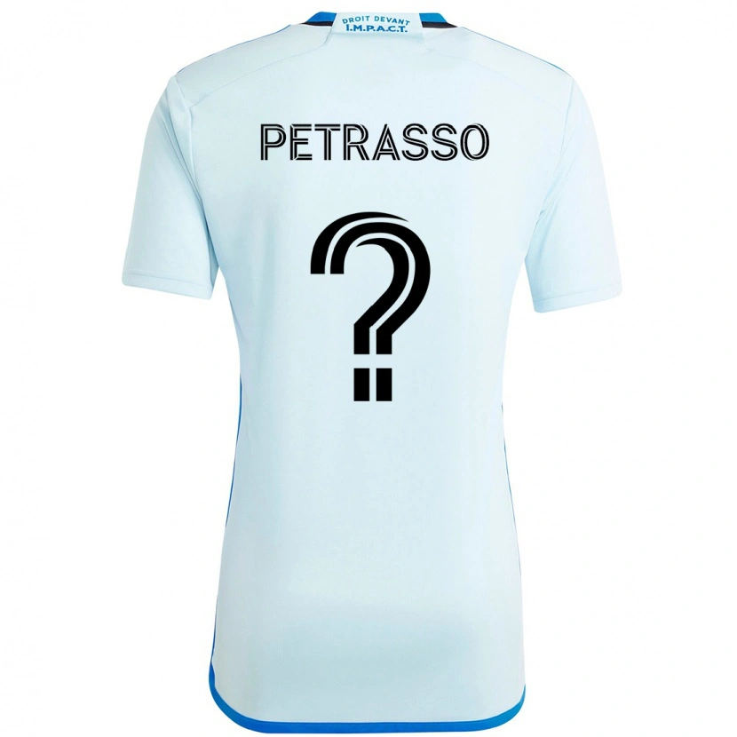 Danxen Mænd Luca Petrasso #0 Mørkeblå Sort Udebane Spillertrøjer 2025/26 Trøje T-Shirt