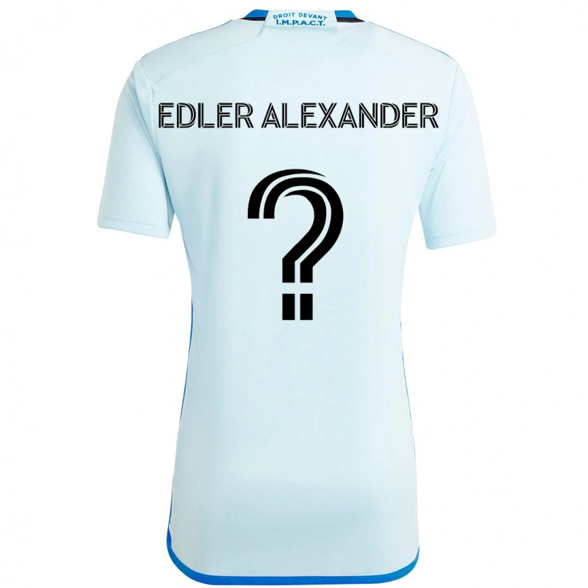 Danxen Mænd Guesly Edler Alexander #0 Mørkeblå Sort Udebane Spillertrøjer 2025/26 Trøje T-Shirt