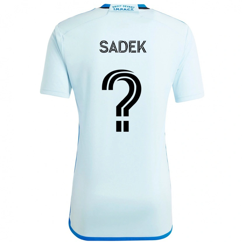 Danxen Mænd Aghilas Sadek #0 Mørkeblå Sort Udebane Spillertrøjer 2025/26 Trøje T-Shirt