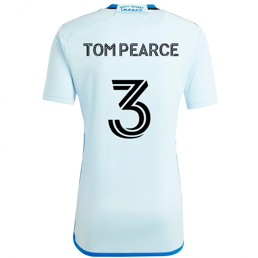 Danxen Mænd Tom Pearce #3 Mørkeblå Sort Udebane Spillertrøjer 2025/26 Trøje T-Shirt