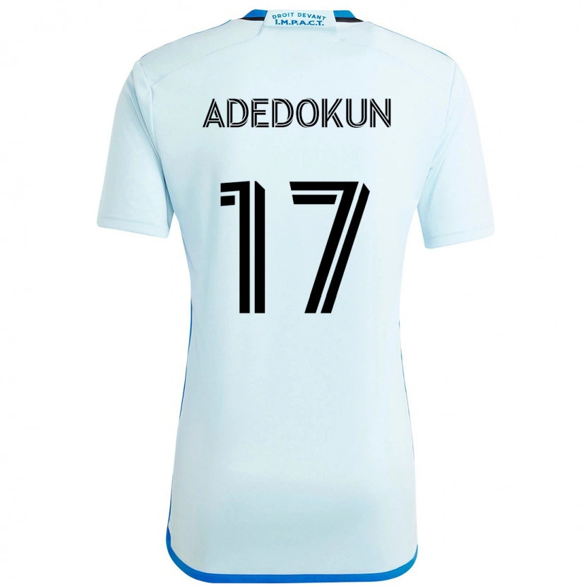 Danxen Mænd Michael Adedokun #17 Mørkeblå Sort Udebane Spillertrøjer 2025/26 Trøje T-Shirt