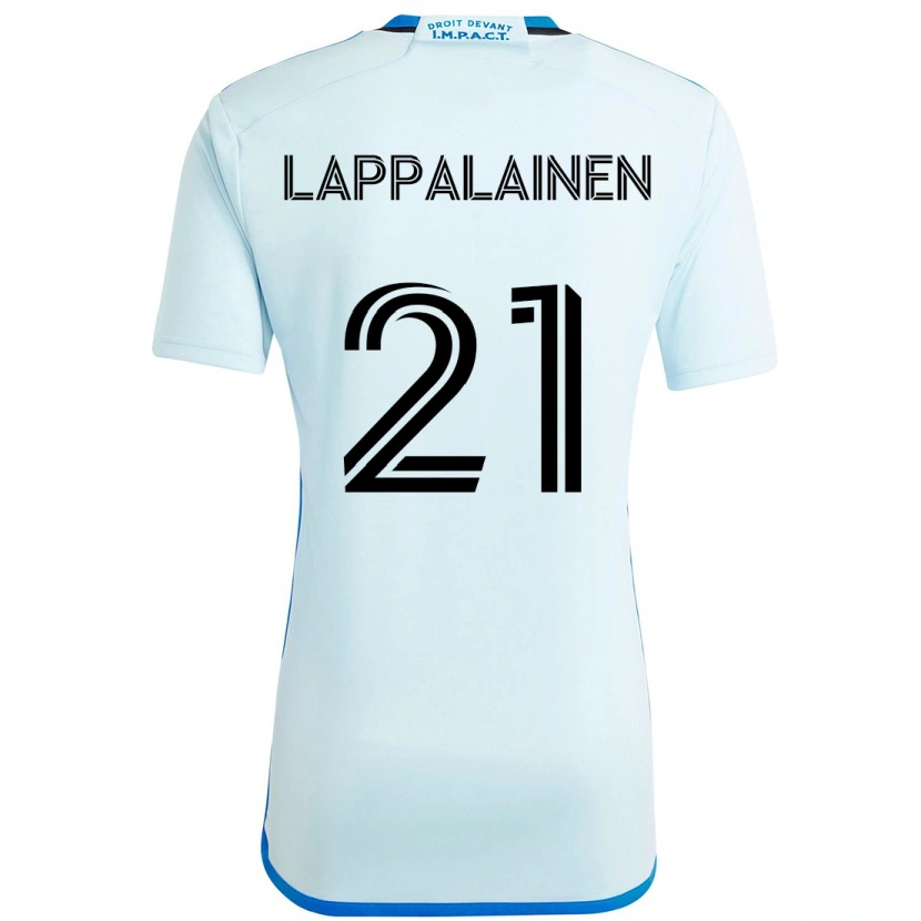 Danxen Mænd Lassi Lappalainen #21 Mørkeblå Sort Udebane Spillertrøjer 2025/26 Trøje T-Shirt