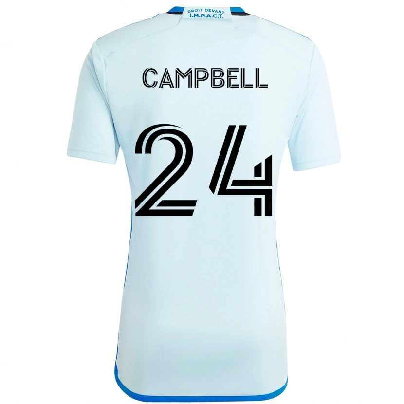 Danxen Mænd George Campbell #24 Mørkeblå Sort Udebane Spillertrøjer 2025/26 Trøje T-Shirt