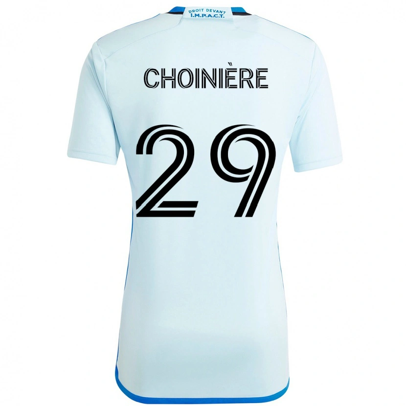 Danxen Mænd Mathieu Choinière #29 Mørkeblå Sort Udebane Spillertrøjer 2025/26 Trøje T-Shirt