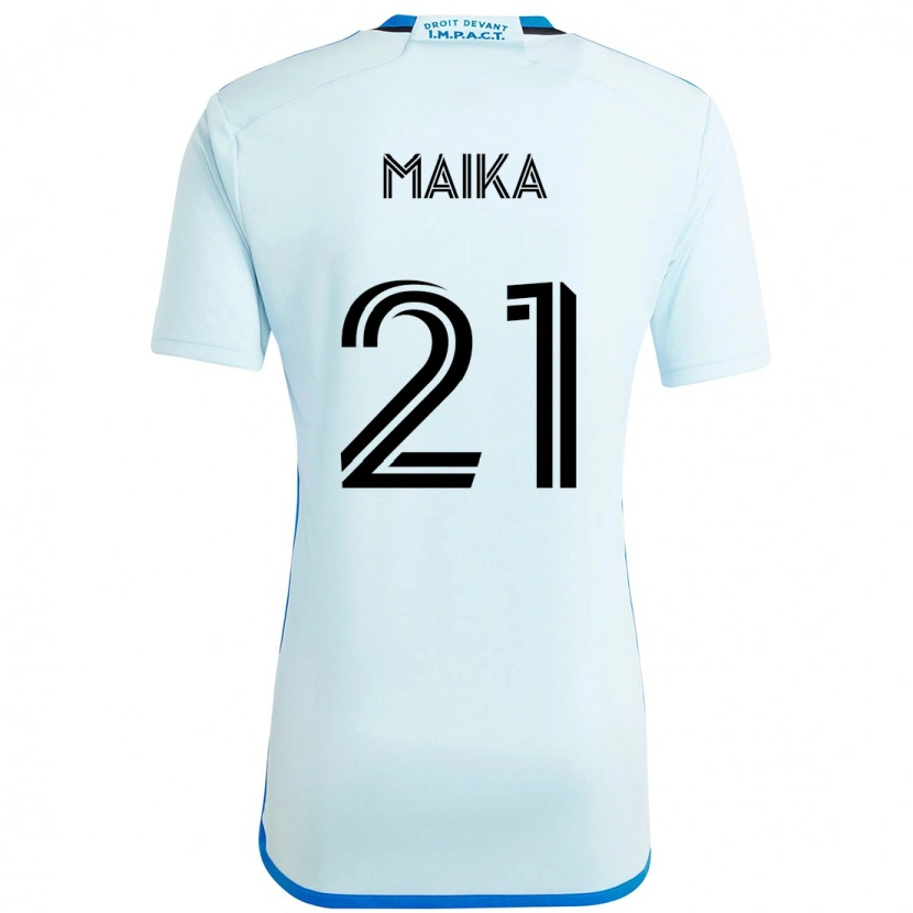 Danxen Mænd Pouliot Maika #21 Mørkeblå Sort Udebane Spillertrøjer 2025/26 Trøje T-Shirt