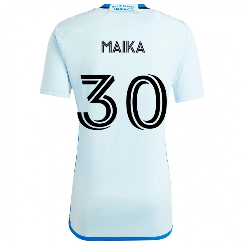 Danxen Mænd Valcourt Maika #30 Mørkeblå Sort Udebane Spillertrøjer 2025/26 Trøje T-Shirt