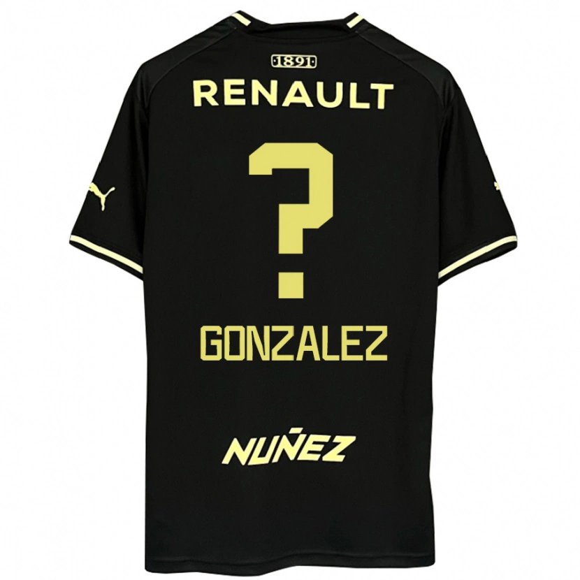 Danxen Mænd Franco González #0 Gul Sort Udebane Spillertrøjer 2025/26 Trøje T-Shirt