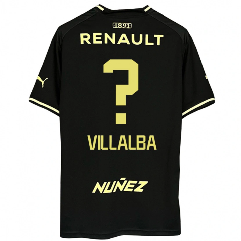 Danxen Mænd Héctor Villalba #0 Gul Sort Udebane Spillertrøjer 2025/26 Trøje T-Shirt