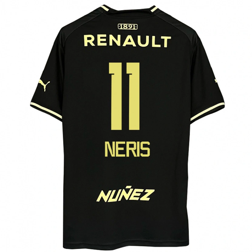 Danxen Mænd José Neris #11 Gul Sort Udebane Spillertrøjer 2025/26 Trøje T-Shirt
