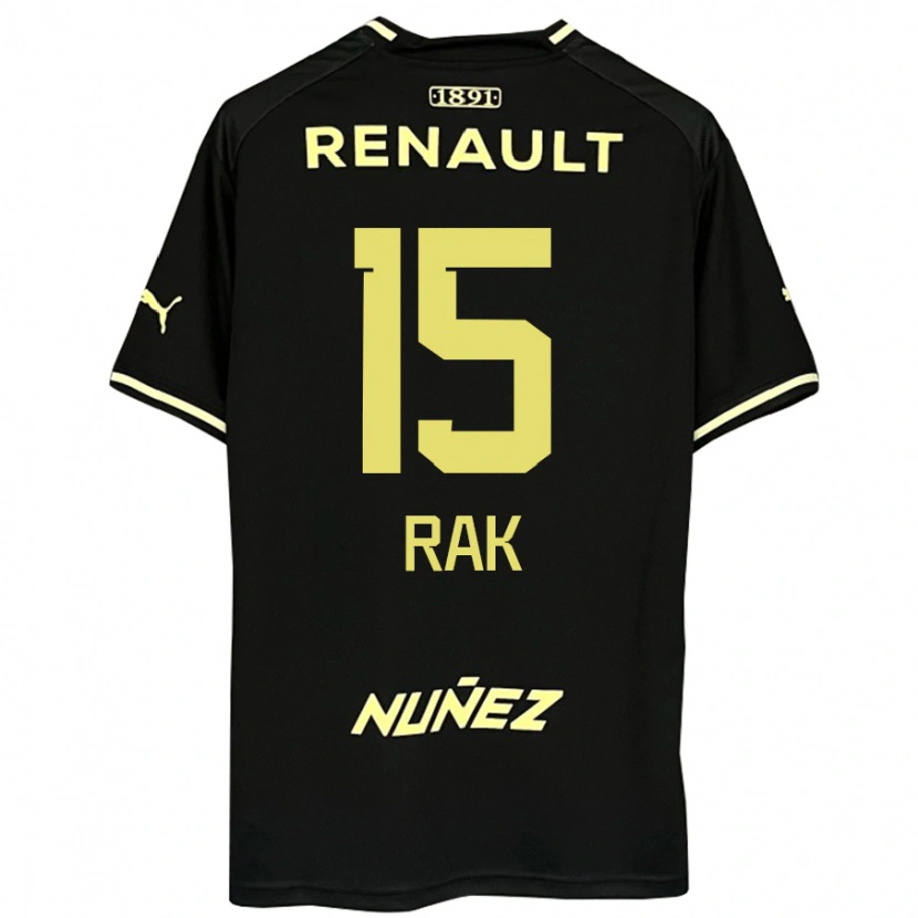 Danxen Mænd Yonatthan Rak #15 Gul Sort Udebane Spillertrøjer 2025/26 Trøje T-Shirt