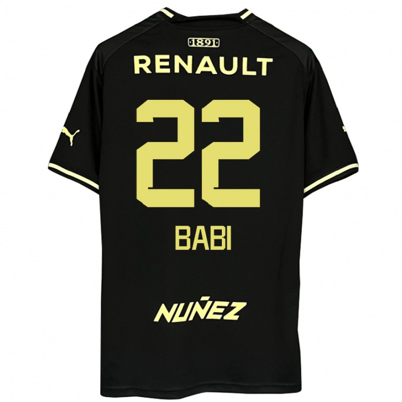 Danxen Mænd Matheus Babi #22 Gul Sort Udebane Spillertrøjer 2025/26 Trøje T-Shirt