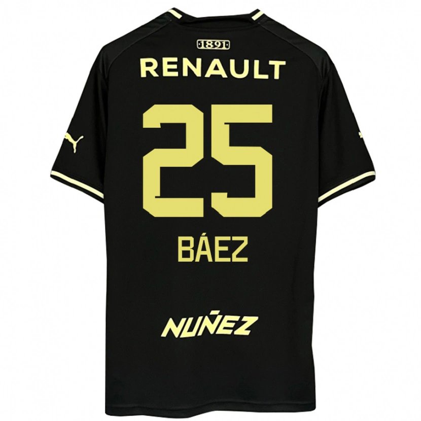 Danxen Mænd Jaime Báez #25 Gul Sort Udebane Spillertrøjer 2025/26 Trøje T-Shirt