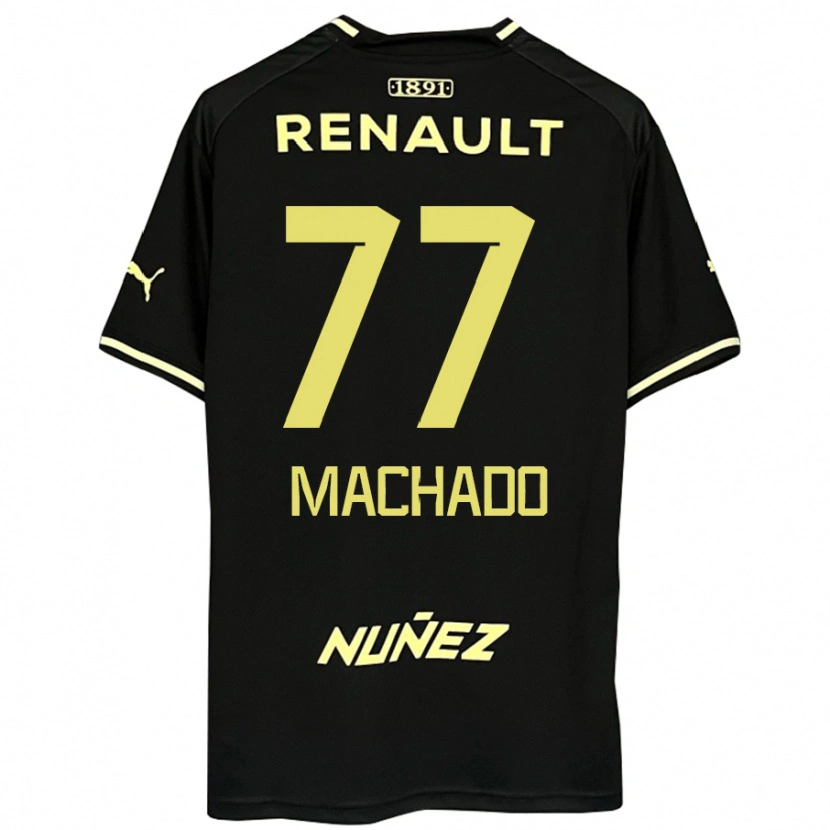 Danxen Mænd Alexander Machado #77 Gul Sort Udebane Spillertrøjer 2025/26 Trøje T-Shirt