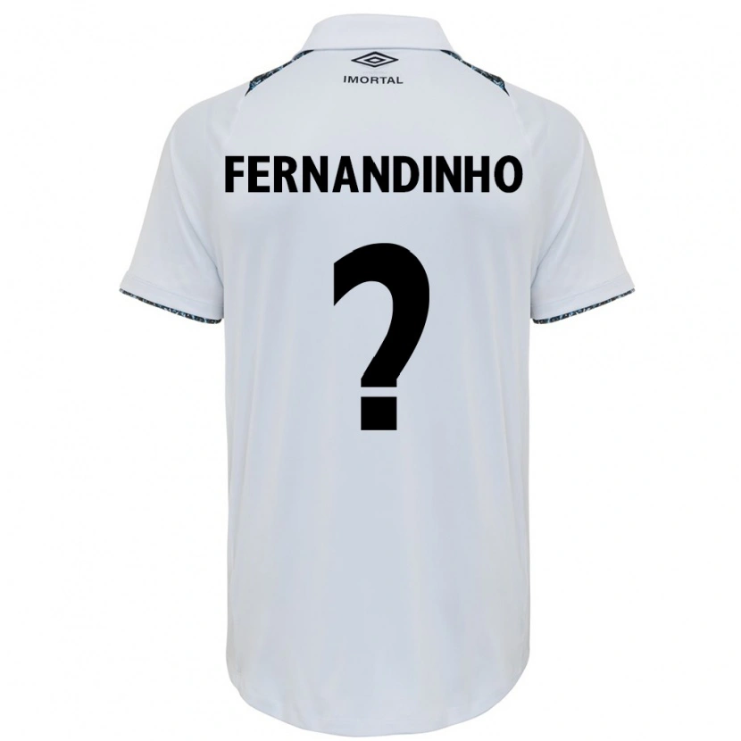 Danxen Mænd Fernandinho #0 Blå Sort Hvid Udebane Spillertrøjer 2025/26 Trøje T-Shirt
