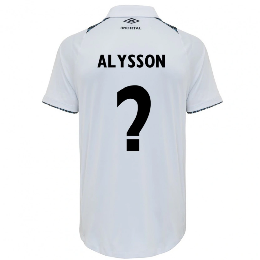 Danxen Mænd Alysson #0 Blå Sort Hvid Udebane Spillertrøjer 2025/26 Trøje T-Shirt