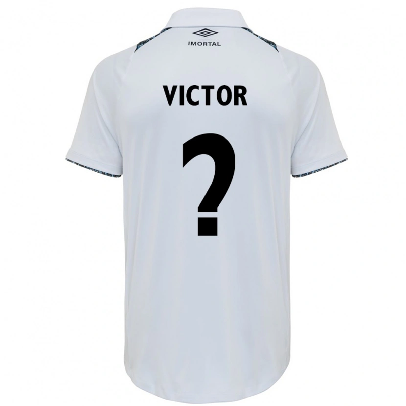 Danxen Mænd João Victor #0 Blå Sort Hvid Udebane Spillertrøjer 2025/26 Trøje T-Shirt