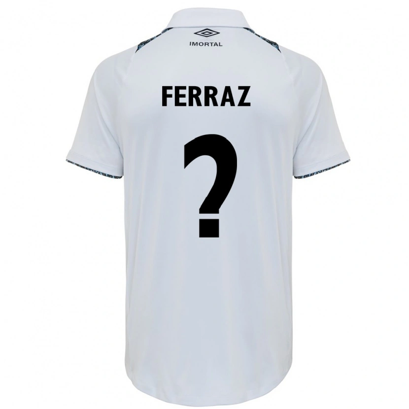 Danxen Mænd Vini Ferraz #0 Blå Sort Hvid Udebane Spillertrøjer 2025/26 Trøje T-Shirt