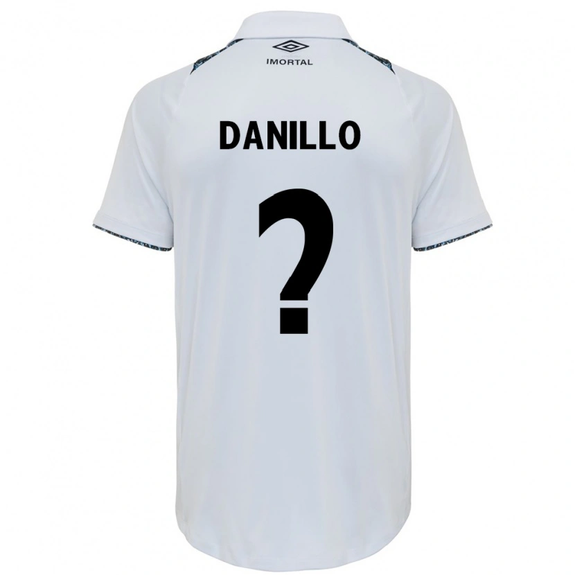 Danxen Mænd Danillo #0 Blå Sort Hvid Udebane Spillertrøjer 2025/26 Trøje T-Shirt