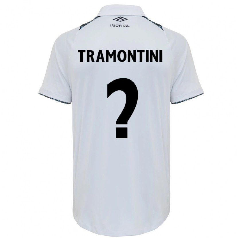 Danxen Mænd Murilo Tramontini #0 Blå Sort Hvid Udebane Spillertrøjer 2025/26 Trøje T-Shirt