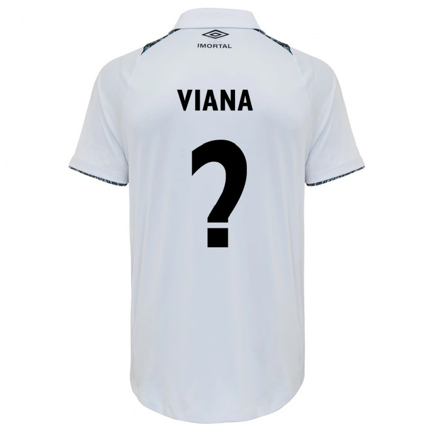 Danxen Mænd Arthur Viana #0 Blå Sort Hvid Udebane Spillertrøjer 2025/26 Trøje T-Shirt
