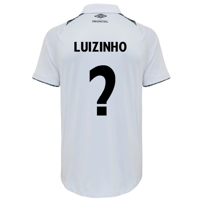 Danxen Mænd Luizinho #0 Blå Sort Hvid Udebane Spillertrøjer 2025/26 Trøje T-Shirt