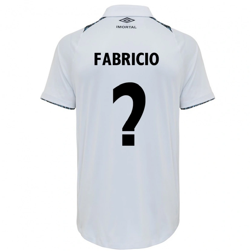 Danxen Mænd Fabricio #0 Blå Sort Hvid Udebane Spillertrøjer 2025/26 Trøje T-Shirt