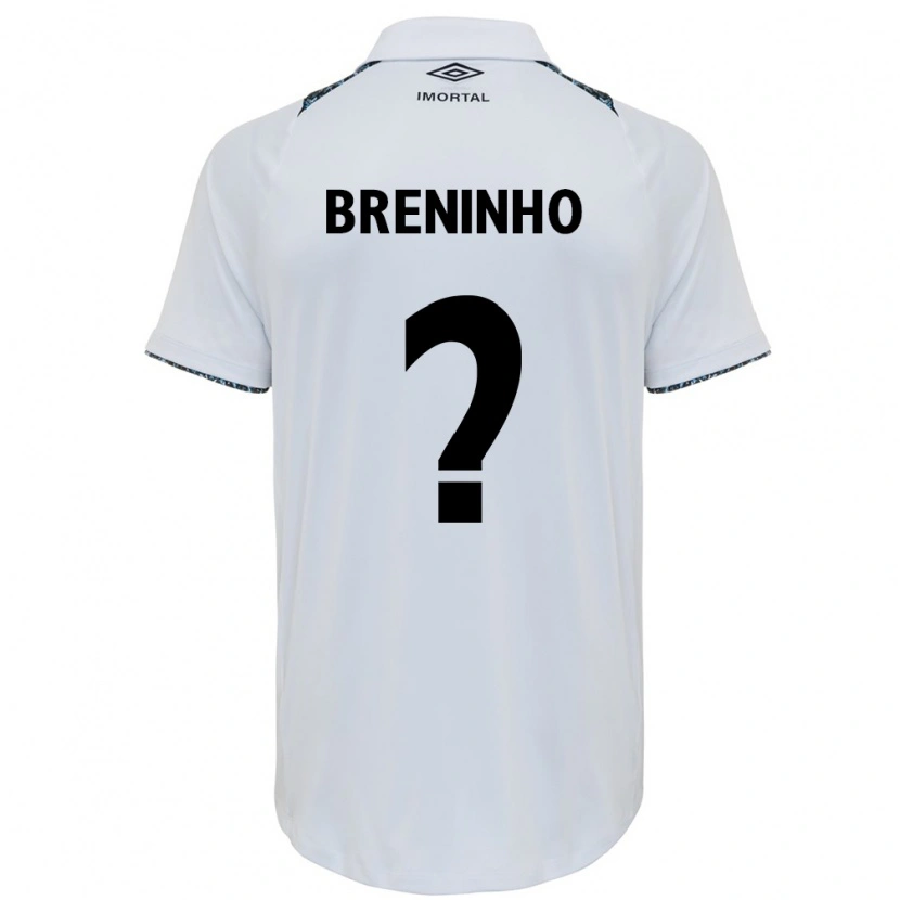 Danxen Mænd Breninho #0 Blå Sort Hvid Udebane Spillertrøjer 2025/26 Trøje T-Shirt