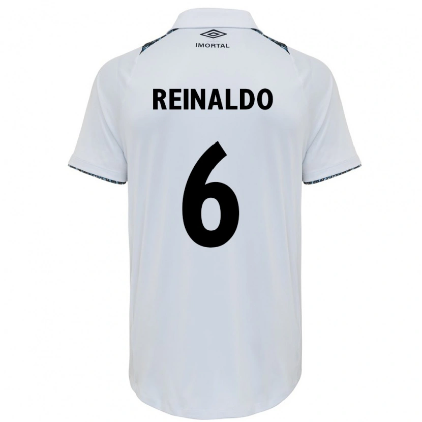 Danxen Mænd Reinaldo #6 Blå Sort Hvid Udebane Spillertrøjer 2025/26 Trøje T-Shirt