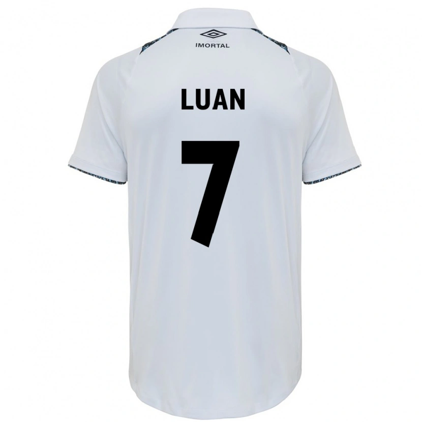 Danxen Mænd Luan #7 Blå Sort Hvid Udebane Spillertrøjer 2025/26 Trøje T-Shirt