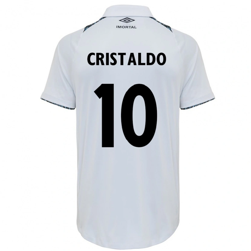 Danxen Mænd Franco Cristaldo #10 Blå Sort Hvid Udebane Spillertrøjer 2025/26 Trøje T-Shirt