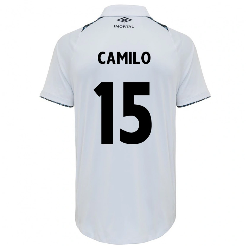 Danxen Mænd Camilo #15 Blå Sort Hvid Udebane Spillertrøjer 2025/26 Trøje T-Shirt
