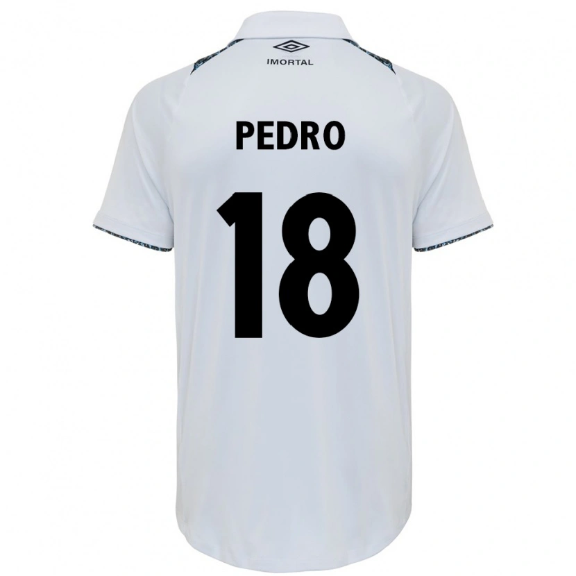 Danxen Mænd João Pedro #18 Blå Sort Hvid Udebane Spillertrøjer 2025/26 Trøje T-Shirt