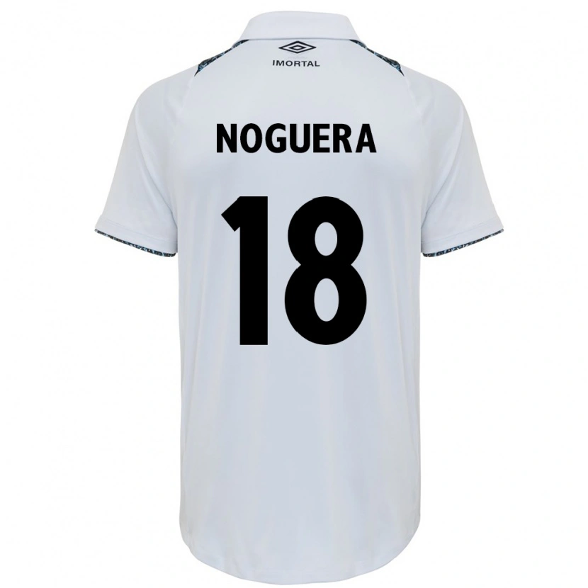 Danxen Mænd Freddy Noguera #18 Blå Sort Hvid Udebane Spillertrøjer 2025/26 Trøje T-Shirt