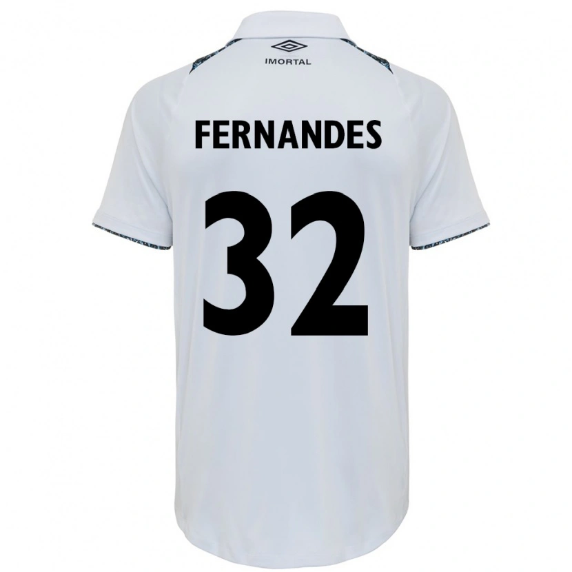 Danxen Mænd Nathan Fernandes #32 Blå Sort Hvid Udebane Spillertrøjer 2025/26 Trøje T-Shirt