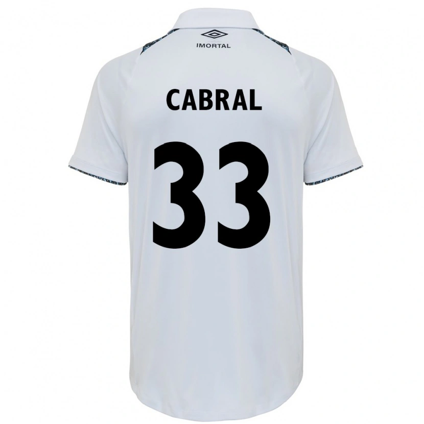 Danxen Mænd Rafael Cabral #33 Blå Sort Hvid Udebane Spillertrøjer 2025/26 Trøje T-Shirt